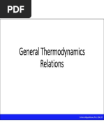 General Thermodynamics Relations