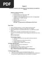 Trading Overseas and The Role of The Export and Shipping Office