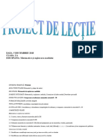 Proiect de Lecție Ordonare Și Comparare Numere În Intervalul 10-20