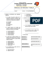 Examen Mensual de Persona y Familia