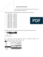 Survei Pertambangan Export File STR Ke DXF