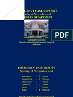 Emergency Case Reports: Surgery Department