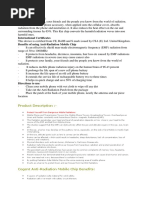 International Certificates Benefits of Using Anti-Radiation Mobile Chip