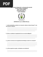 Guiones de Entrevista Directores Trabajos Del Area de Practica Docente en Escuelas Normales