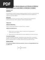 Aplicacion Del Calculo Integral en El Diseno de Edificios para La Empresa CIAR PERU CONSTRUCTORES