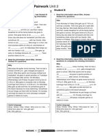 Communication: Pairwork Unit 2: Student A Student B