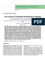 The Concept of Sustainable Development in Pakistan: Full Length Research Paper