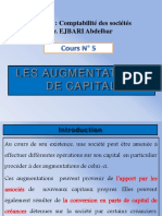 Les Augmentations de Capital: Matière: Comptabilité Des Sociétés Pr. EJBARI Abdelbar