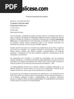 Carta de Compromiso de Auditoria