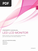 Led LCD Monitor: Owner'S Manual