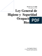 Ley General de Higiene y Seguridad Ocupacional y Bienestar VO