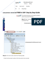 Document Reversal FB08 in SAP - Step by Step Guide