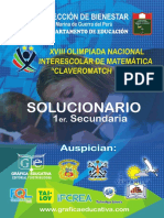 Solucionario 1er Secundaria