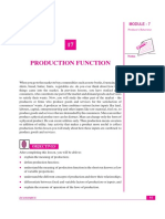 Production Function