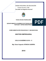 Modulo y Silabo de Gestion Empresarial 2018-I Procase Filial Ica - Chicnha