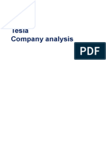 Tesla Company Analysis