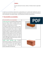 Tipos de Ladrillos y Sus Propiedades