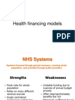 Health Financing Model