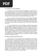 Ray John A. Dorig Law114 Can A Foreigner Own Land in The Philippines?