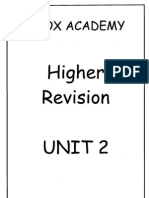 Higher Unit 2 Revision