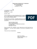 C4C Upload: EEOC Letter Sent 3 Years Later: NOT Dated or Signed - No Envelope