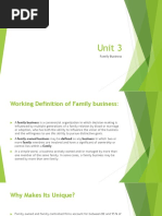 Unit 3: Family Business