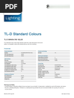 Lighting Lighting: TL-D Standard Colours