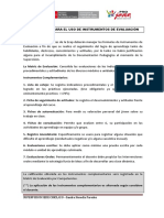 Indicaciones para El Uso de Instrumentos de Evaluacion