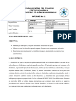 QI Informe 12 Electrolisis Del Agua