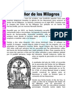 Ficha El Señor de Los Milagros para Quinto de Primaria