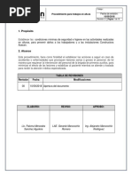 Procedimiento de Trabajos en Altura