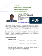 Curriculum Vitae Quito Rojas