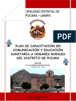 Plan de Capacitacion en Educacion Sanitaria y Gestion de Servicio Pucara 2018