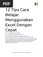 12 Tips Cara Belajar Menggunakan Excel Dengan Cepat