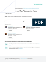 Characterization of Raw Wastewater From Tanneries