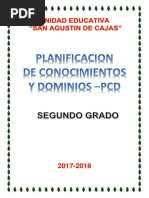 2 Año Plan de Dominio de Conocimiento2017