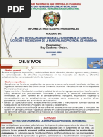 Vigilancia Sanitaria en LA SUBGERENCIA DE COMERCIO, LICENCIAS Y FISCALIZACIÓN DE LA MUNICIPALIDAD PROVINCIAL DE HUAMANGA