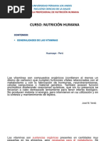 Aspectos Generales de Las Vitaminas