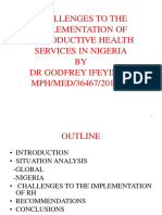 Challenges To The Implimentation of Reproductive Health Services in Nigeria