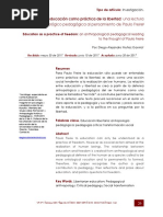 Dialnet LaEducacionComoPracticaDeLaLibertad 6110073 PDF