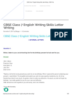 CBSE Class 7 English Writing Skills Letter Writing - CBSE Tuts