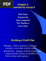 Chapter 5 Building Profit Plan