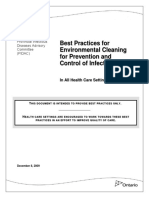 Best Practices For Environmental Cleaning For Prevention and Control of Infections