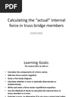 Calculating The Truss Member Forces