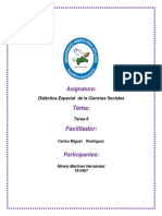 Tarea 6 de Didactica Especial de La Ciencia Sociales de Minely