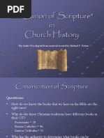 The Canonization of The Old Testament in Church History