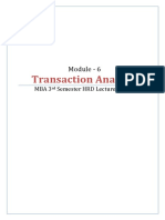 Module 6 - Trasaction Analysis