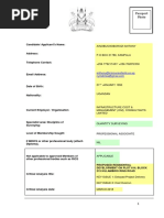 Isu - Qs - Professional - Associate. Application Form - Antony