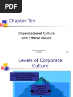 Chapter Ten: Organizational Culture and Ethical Values