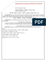 Lista de Exercícios de Balanceamento Oxirredução